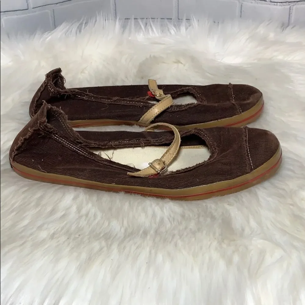 Kate Spade Harlow Brown Corduroy Mary Jane‎ Sz 9.5